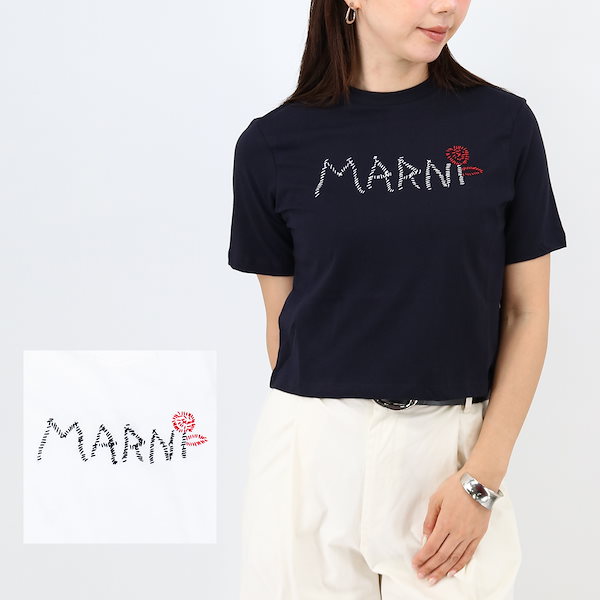 Qoo10] マルニ 大人もOK ロゴTシャツ M01444