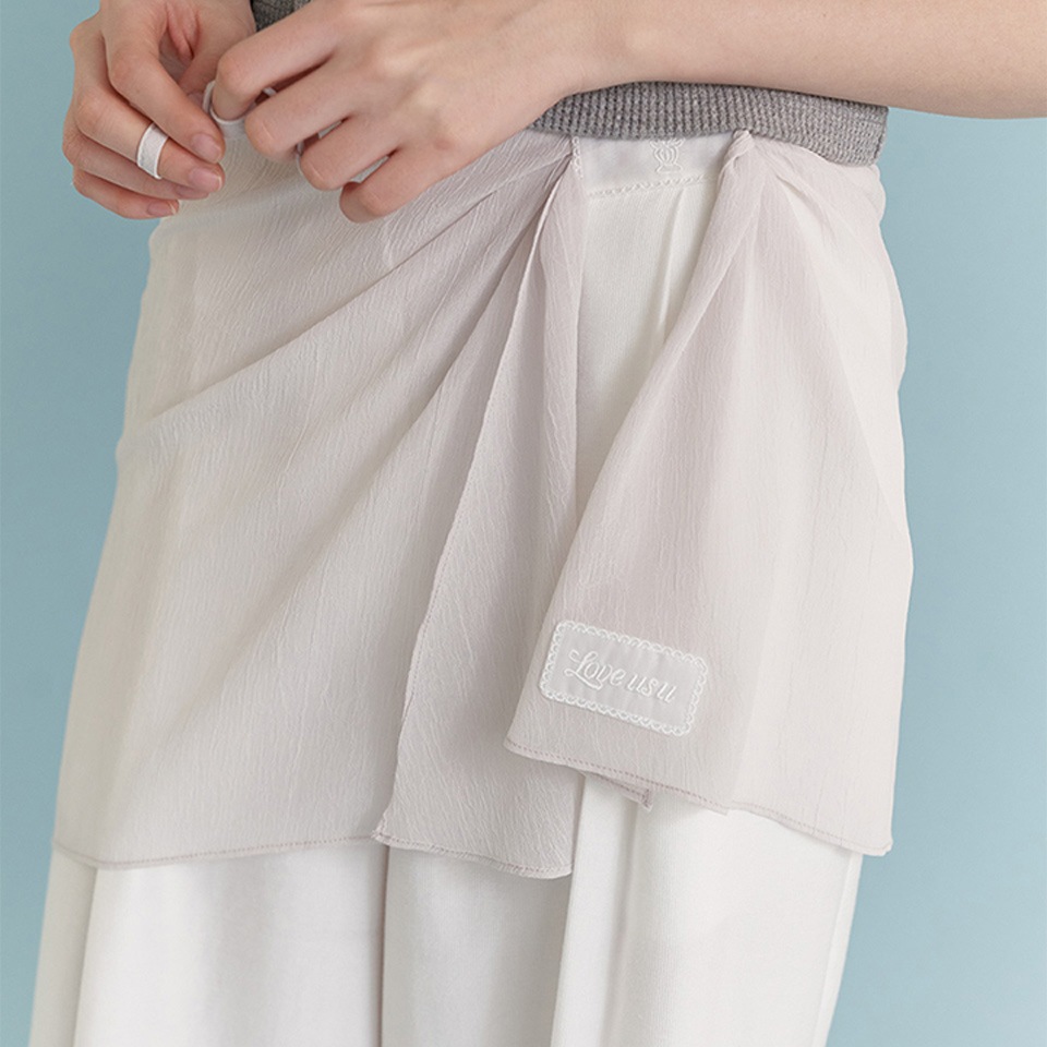 LU Layered Skirt (Light Gray)