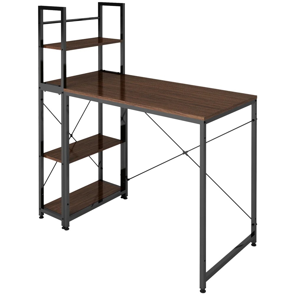 【日本国内出荷-3日で配達】4色 韓国版 組み立て簡単 多重機能パソコンデスク 左右入替可 収納 両用デスク ハイタイプ 在宅ワークデスク勉強机 傷や水などに強い ゲーミングデスクDJYC17