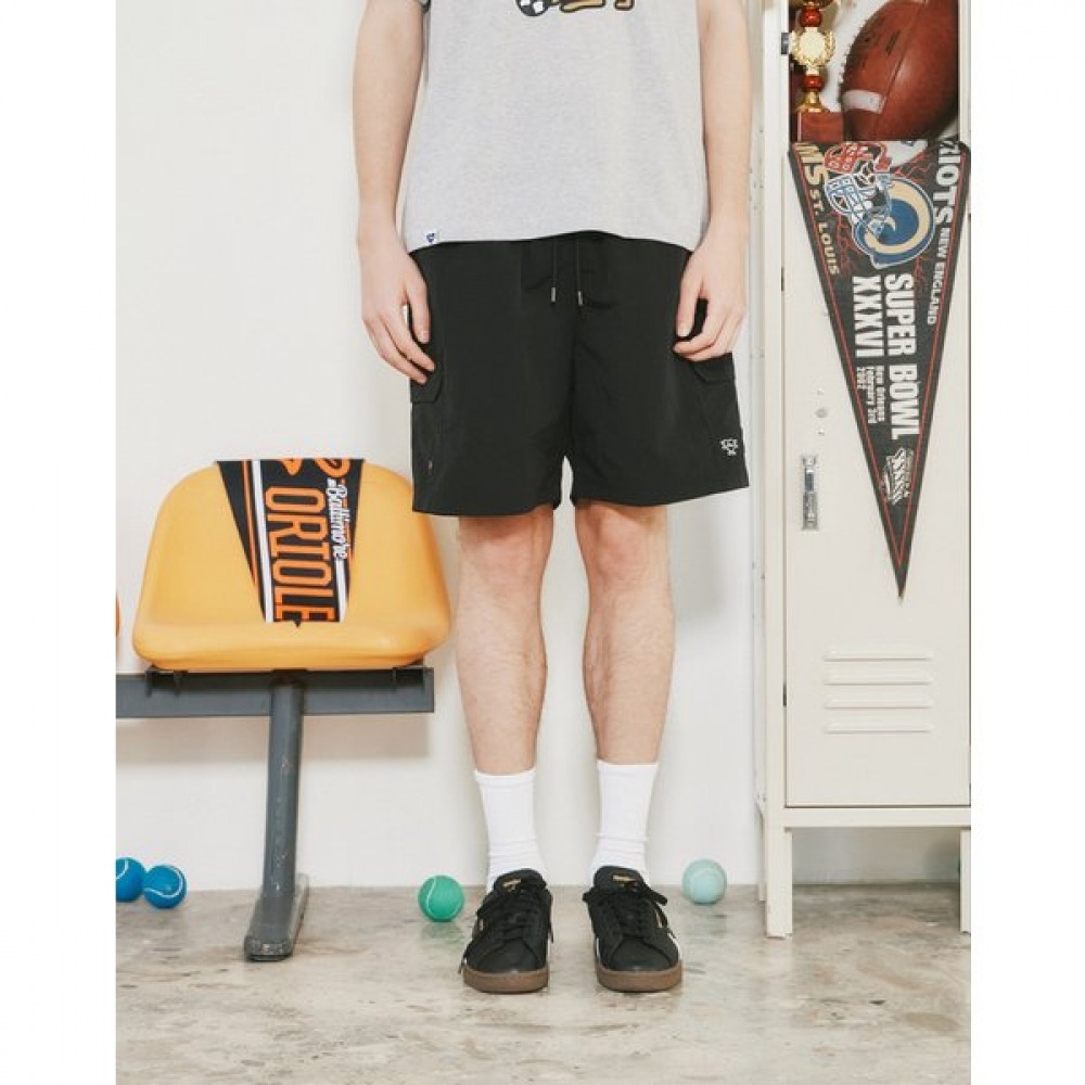 [24SS] [フィズ] ロゴナイロンカーゴパンツ SPPA4E102BK