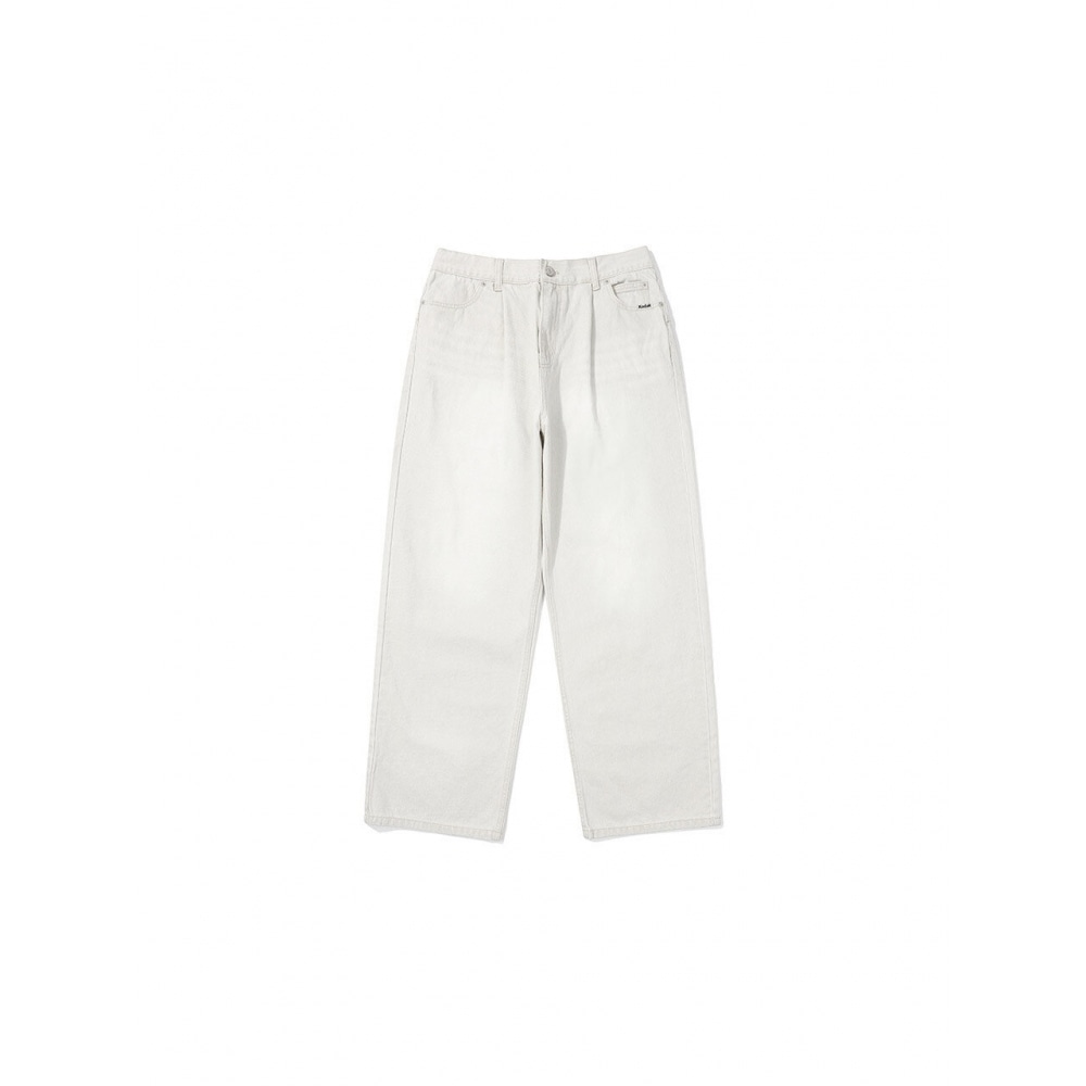 コダックアパレルカラーデニムストレートパンツアイボリー 20,427円