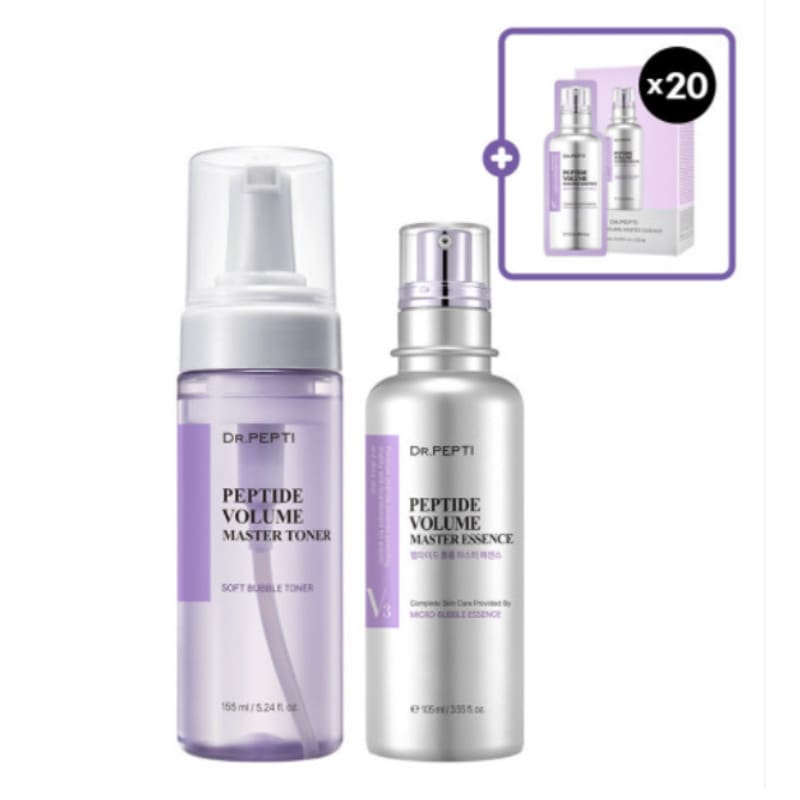 ペプチド ボリューム マスタートナー 155ml + マスターエッセンス 105ml (+エッセンス 20枚)