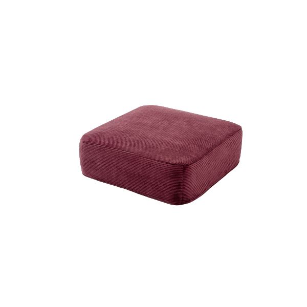 国産 カバーが洗える 低反発 スクエア クッション レッド [リビング] 5,784円