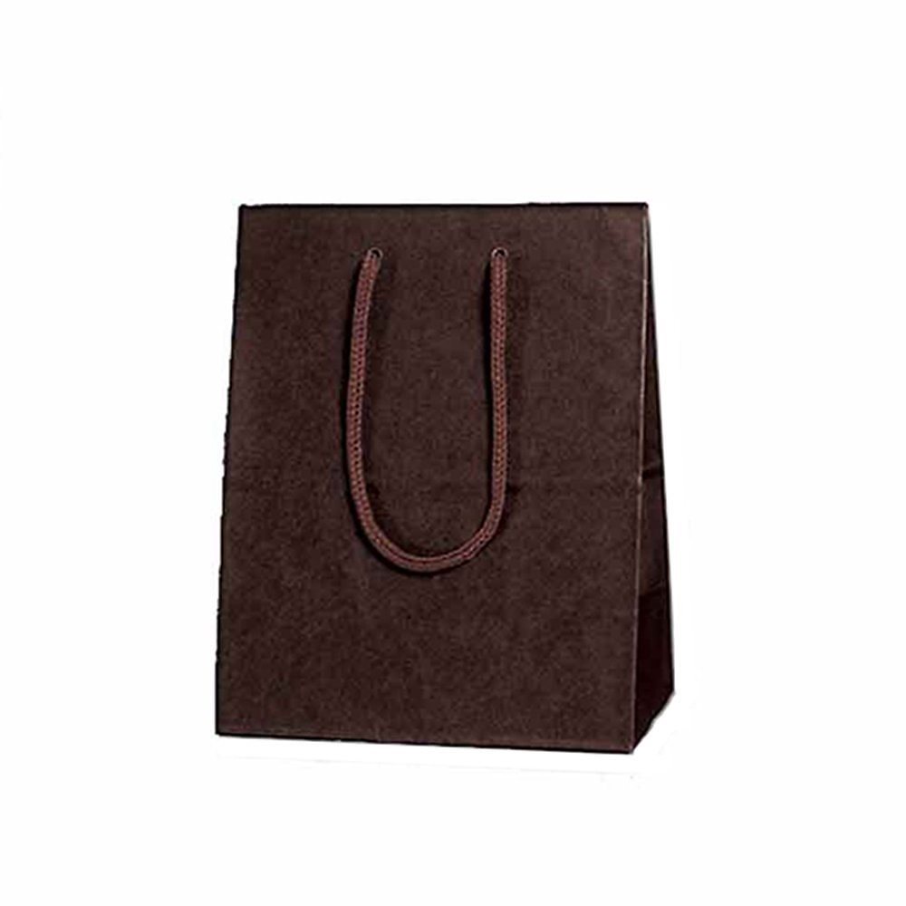（まとめ買い）ヘイコー 紙袋 手提げ袋 カラーチャームバッグ 20-12 20x12x25cm ブラウン 10枚 5330105 [x3]