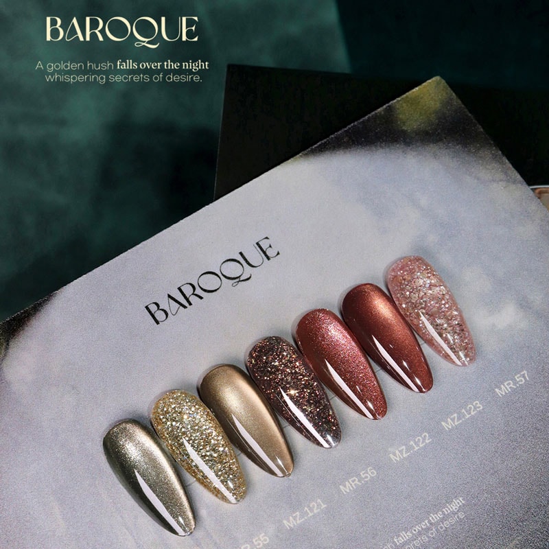 [mayour] 【BAROQUE】 7色セット/マグネット×グリッタージェルネイル