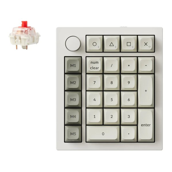Q0 Max QMK ワイヤレスカスタム・テンキー 組み立て済み シェルホワイト Q0M-P1