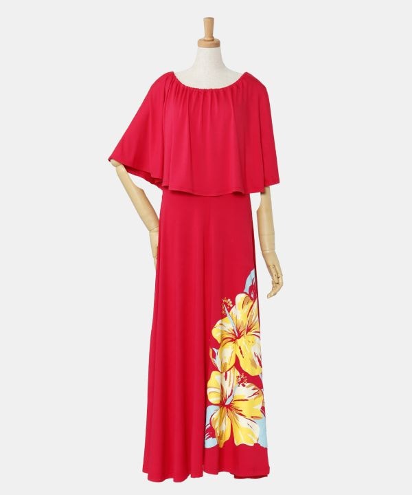 【フレアー】ハイビ　ケープ＆フレアーワンピース[NEW]