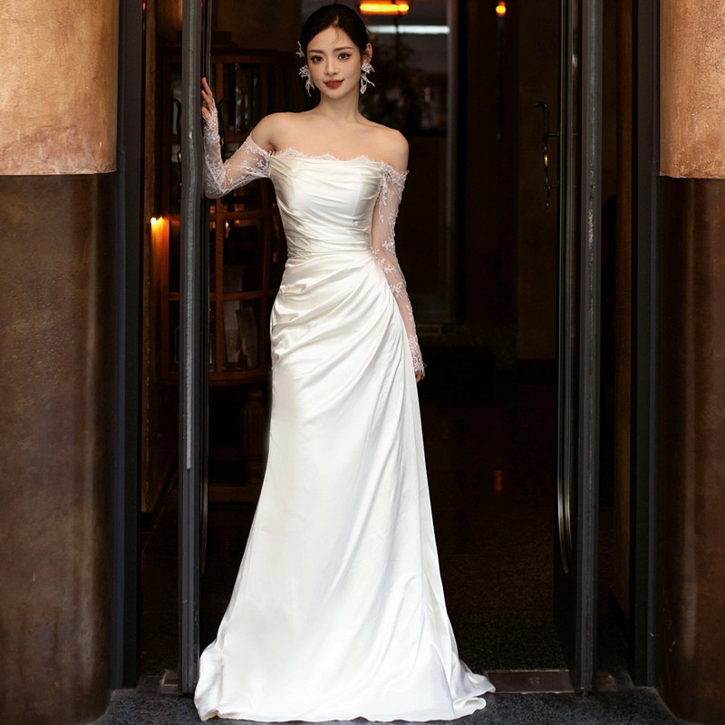 ウェディングドレス 白結婚式 ワンピース夏 ウェディングドレス パーティードレス 演奏会 発表会 結婚式 ドレス ウェディングドレス パーティードレス 花嫁ドレス ベアトップ ロングドレス 二次会38