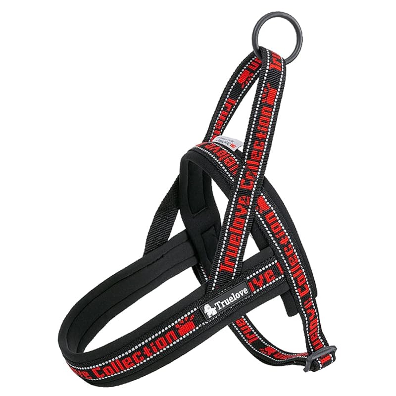 cocomall 喉に優しいハーネス 2022最新 TRUE LOVE日本授権店 犬用ハーネス 犬用胴輪 ドッグ ペット用品 ハーネスリード 3M反射材料 訓練 ネオプラン素材 小型犬中型犬大型犬