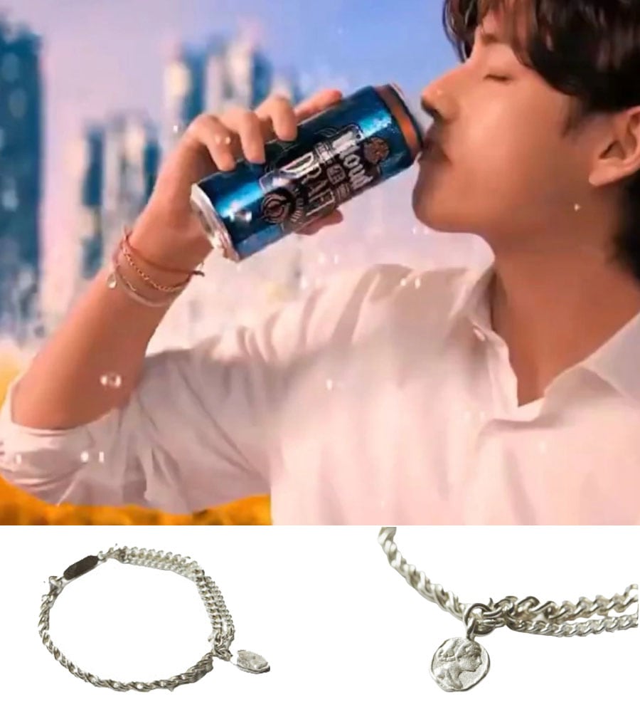HANNA BTS V 着用 ブレスレット 韓国人気テテフォトカード付き