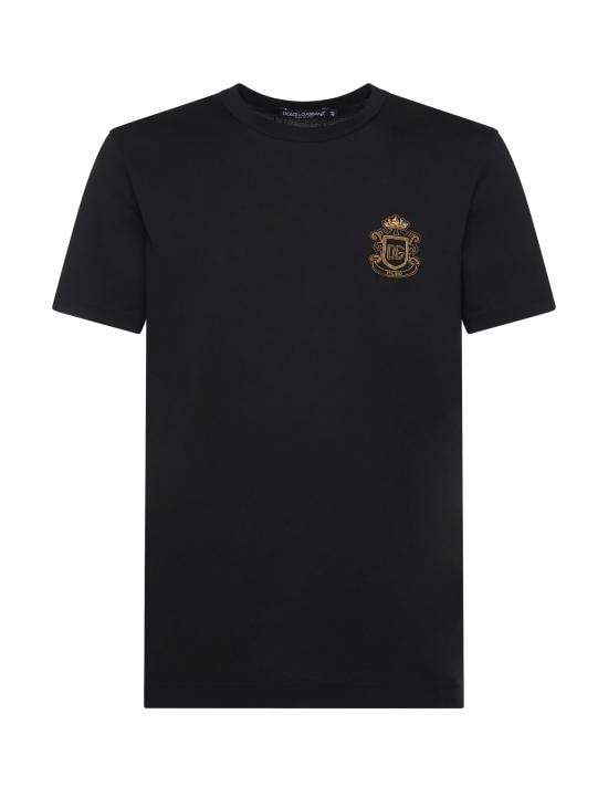 DOLCE & GABBANA Men T-Shirts G8PT1Z G7PZUN0000 Black