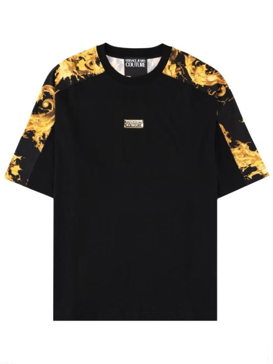 VERSACE Men T-Shirts 80GAH610 JS543G89 Black