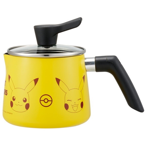 ANMP1 ポケモン [マルチポット(1.3L) 片手鍋 直火用 ひとつで7通りの使い方 スタンド式ガラス蓋付き IH非対応]