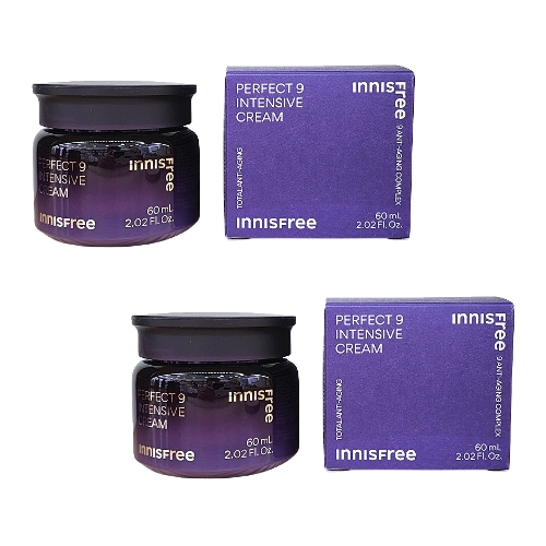 【2個セット】パーフェクト9 インテンシブクリーム 60mL 高保湿 エイジングケア* 韓国スキンケア 弾力 つや肌 しっとりクリーム (*うるおいを与えるケア)