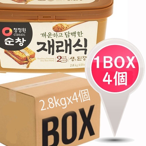 送料無料スンチャン 味噌 2.8kｇx4個 1箱ゴチュジャン/韓国調味料/韓国料理/韓国食材/韓国食品/韓国食品/韓国料理/デンジャン/豆/輸入/大象/韓国味噌/納豆/ダイエット食品