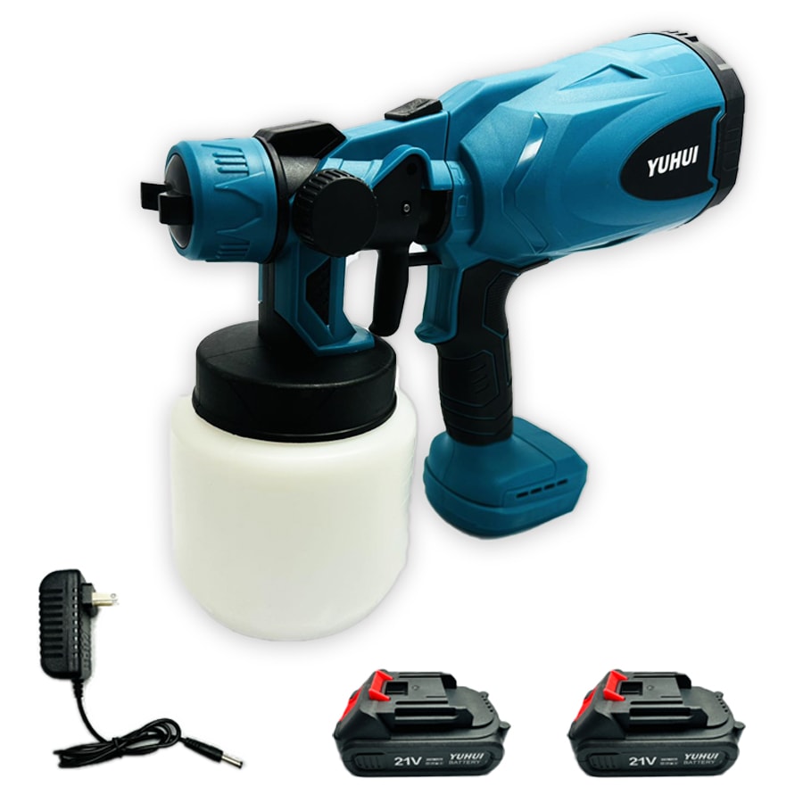 電動 スプレーガン噴霧器3つの噴霧方法 水平、垂直、円形噴霧 バッテリー2個付き 電動 スプレーガン噴霧器3つの噴霧方法 水平、垂直、円形噴霧