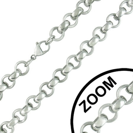 9.5mmリングチェーン ネックレス 首飾り サージカルステンレス316L アクセサリー 長い 短い ロング ショート 男性 女性 プレゼント シンプル 太い 太め 重い stc00cvm064xx