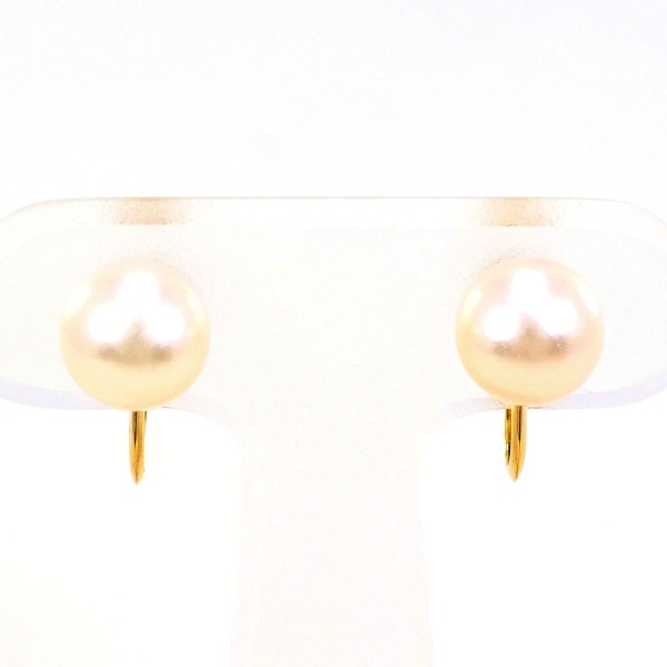 K18 18金 YG イエローゴールド イヤリング パール(真珠) ジュエリー 中古
