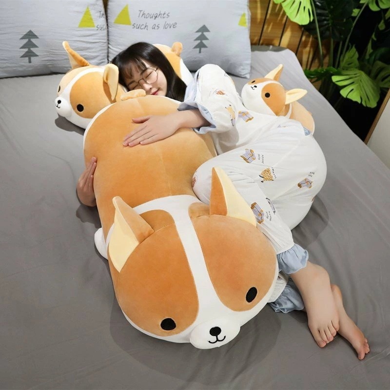 ぬいぐるみ 犬 いぬ コーギー犬 大きいサイズ かわいい もちもち 癒しグッズ ふわふわ 抱き枕 抱きまくら アニマル 動物クッション 誕 贈り物 プレゼント ギフト 80cm
