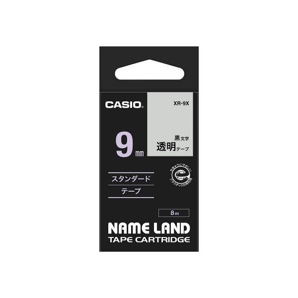 (5個セット) カシオ計算機 ネームランドテープ9mm 透明 XR-9XX5 5,520円