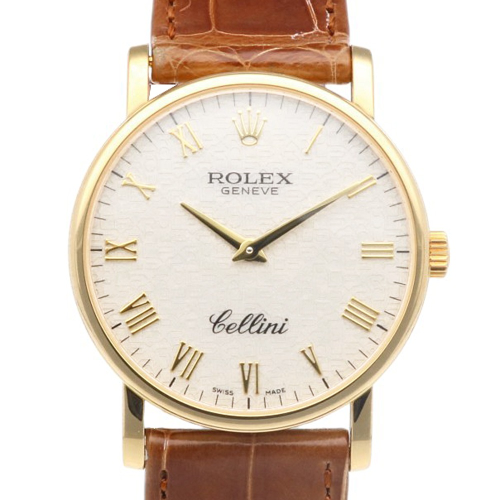 ロレックス チェリーニ 腕時計 18金 K18イエローゴールド 5115 手巻き 1年保証 ROLEX 中古