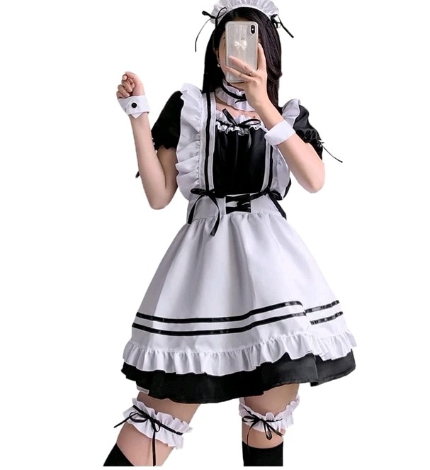 メイド服 コスプレ セクシー ロリータ 衣装リボンプリンセス ドレス ゴスロリ ワンピース 大きい A1