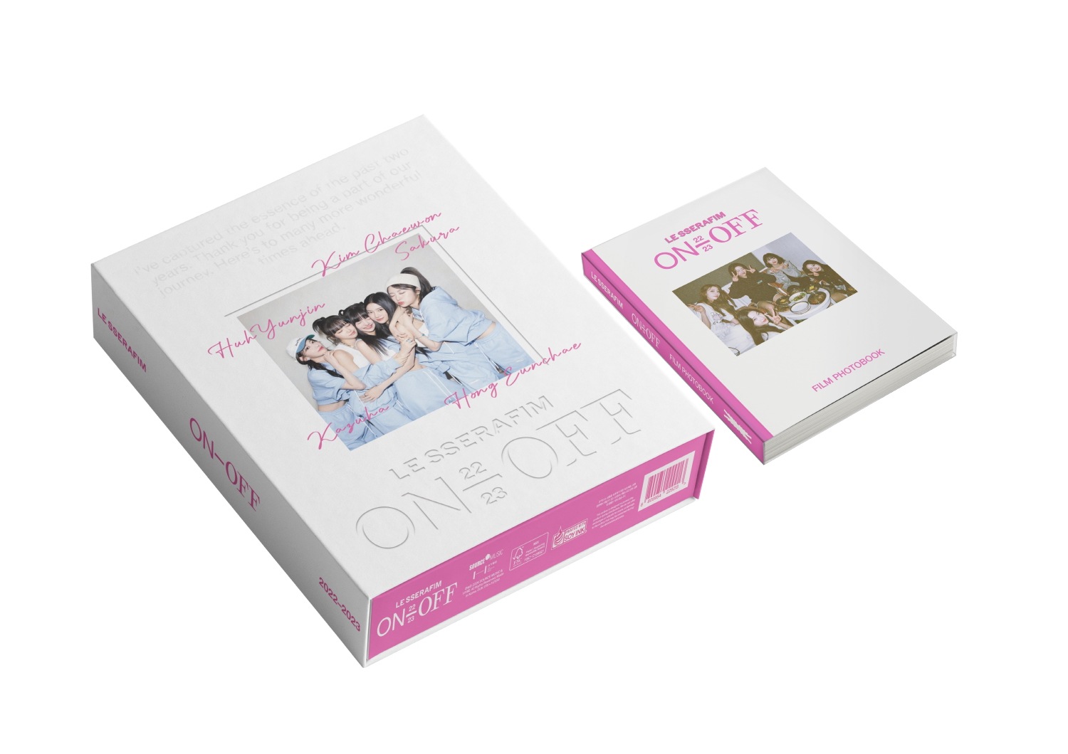 (未開封新品) ルセラフィムLE SSERAFIM ON-OFF 22-23 フォトブック2種セット