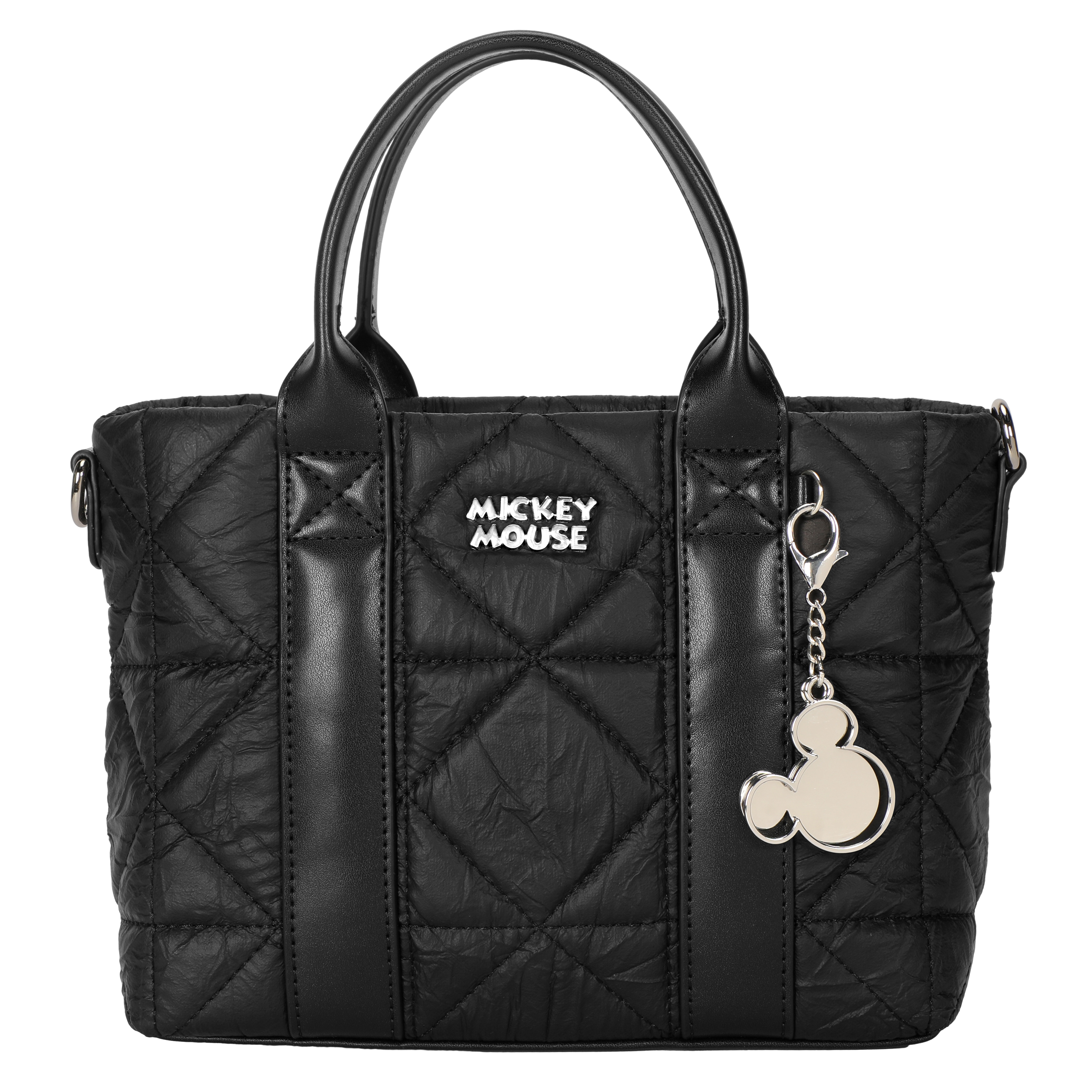 正規ライセンス クラシックなエレガンスとモダンデザインを融合したミッキーマウス ショルダーバッグ レディース ハンドバッグ 肩掛けバッグ 斜めがけバッグ PUレザー/金属素材 DHF41119-A