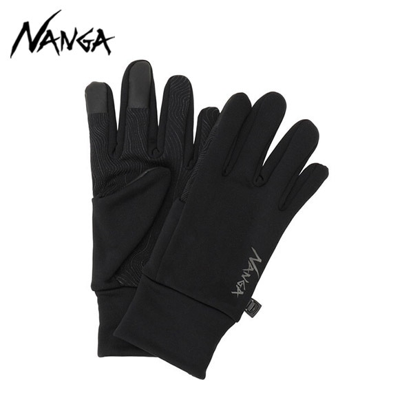 ナンガ POLARTEC POWER STRETCH GLOVES BLK M NA2443-3Z401-A N0003073 ポーラテックパワーストレッチグローブ