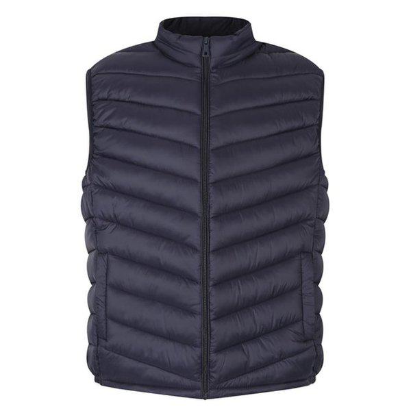 メンズ冬ハイネック軽量フルジップアップチョッキパッド IE-VEP-4006-ネイビー