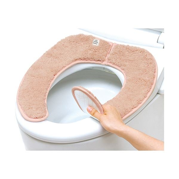 （まとめ） レック吸着べんざシート もこふわタフト スリム ピンク B00511-P 1パック [x3セット]