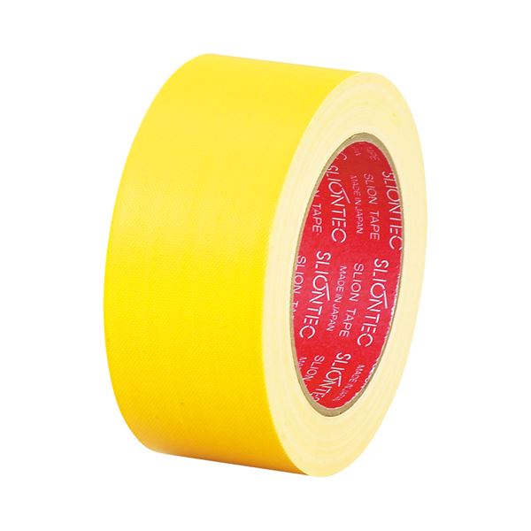 (まとめ) スリオンテック 布粘着テープ No.3390 50mm×25m 黄 No.3390-50YL 1巻 (×30セット)