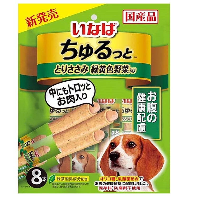 ①いなば　犬　ちゅーるソフト　5個(35袋)　とりささみ　野菜 e5574d1b5d72db0225e805d001cb48