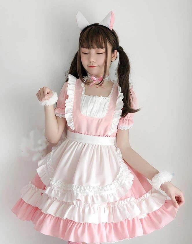 迅速な出荷 コスプレ メイド服 レディースコスプレ衣装 ハロウィン衣装 半袖ワンピース ゴスロリ ロリータ服 コスチューム 仮装 変装 大人 可愛い 文化祭 学園祭 イベント コスプレ エプロン