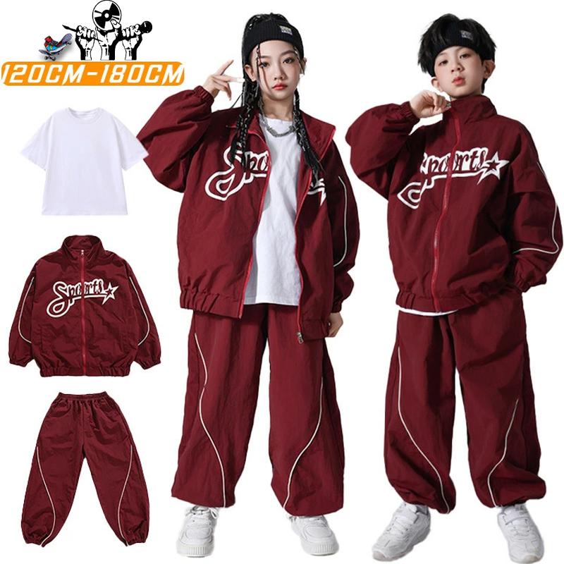 8月に新品が入荷！jazz キッズ ダンス衣装 白 半袖 tシャツ ジャケット パンツ セットアップ 韓国 KPOP 女の子 男の子 子供服 おしゃれ かっこいい 中学生 団体服 運動会 秋服