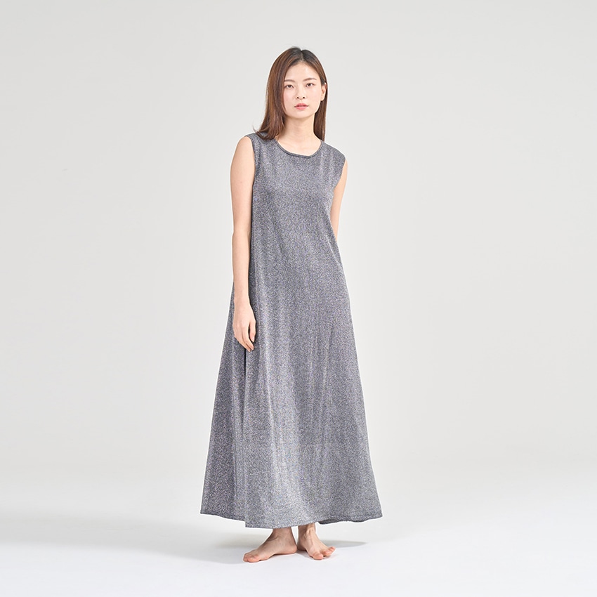 日本未入荷 カシミアシルク グリッター ワンピース ドレス ワンピースドレス グリッター
