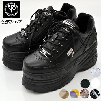 【公式SHOP特典キズ補修液付】 ヨースケ 厚底スニーカー メンズ ローカット 9cm 厚底フラットソール