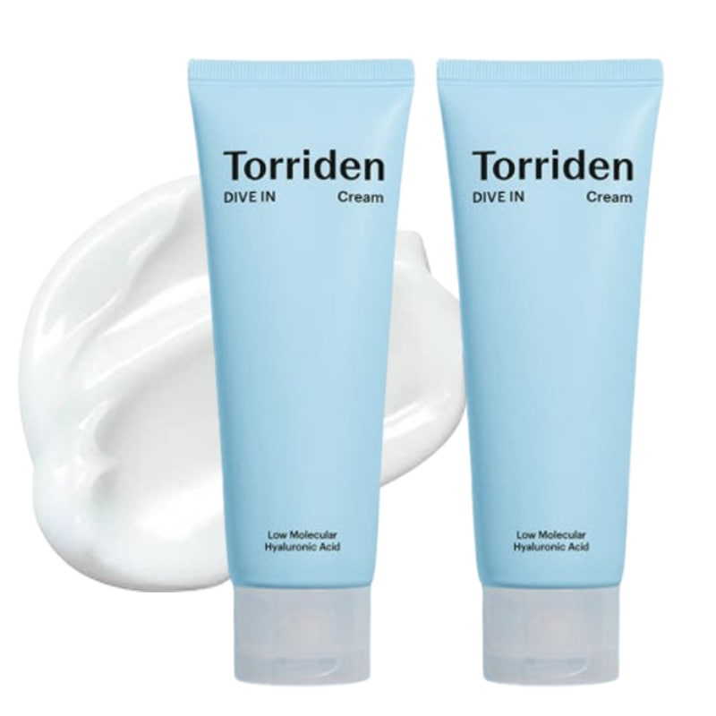 ムレずに心地良いうるおい感たっぷり 1位 水分バランスクリーム ダイブの低分子ヒアルロン酸クリーム 80ml 2本