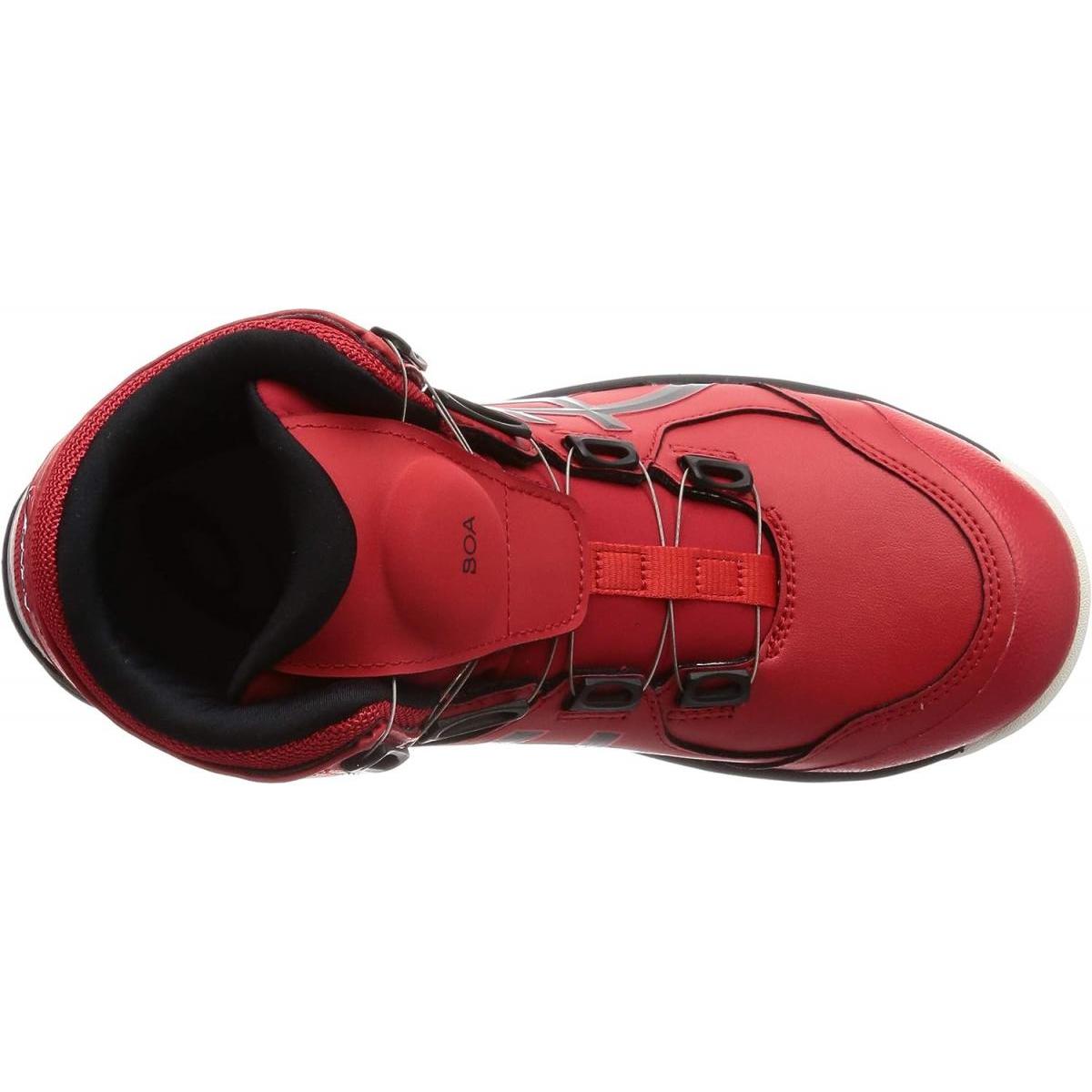 アシックス asics 安全靴/作業靴 26.0cm ウィンジョブ WINJOB CP304BOA クラシックレッド×ブラック JSAA規格A種 BOAタイプ ハイカットc