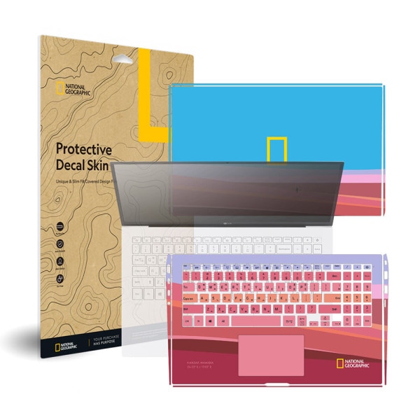 LG gram1515Z90P ナショナルジオグラフィック 外部保護フィルム デカールスキン