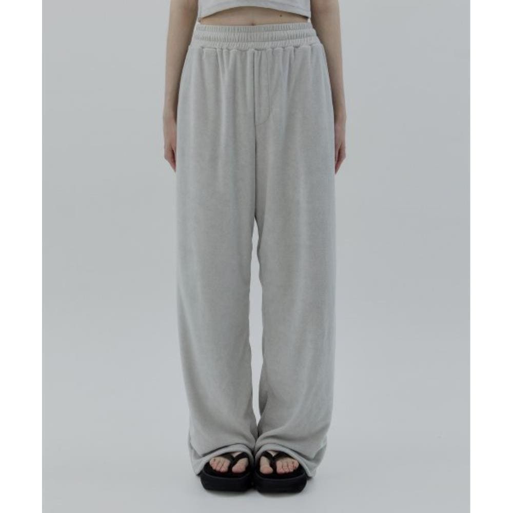 TREEMINGBIRD Terry Setup Pants Light Gray TMB232PT403_