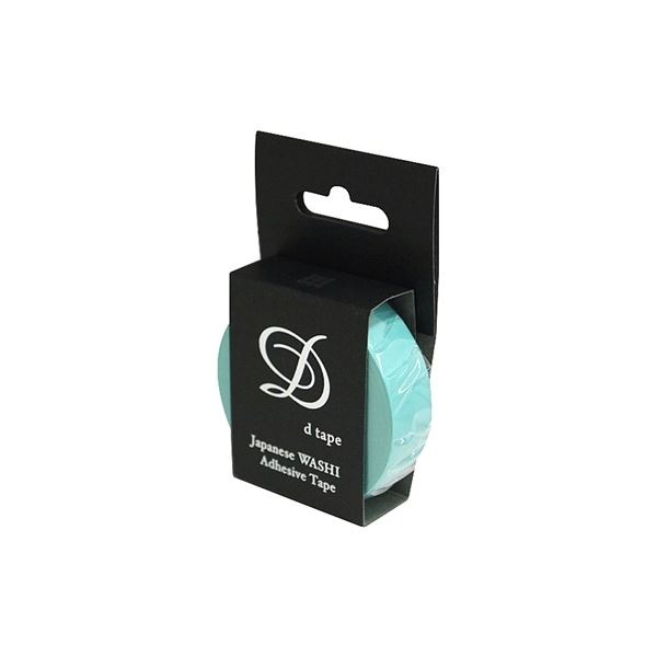 (業務用セット) 和紙マスキングテープD tape／プレーン／15MM／シーグリーン DT15-PLAIN-SG(×20セット)