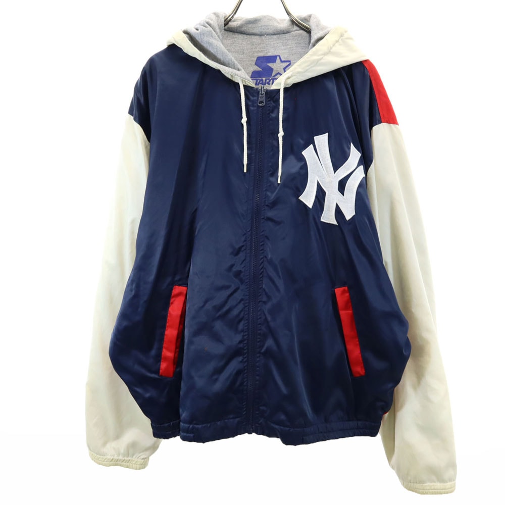 オールド 長袖 リバーシブル パーカー L ネイビー系×グレー系 メンズ