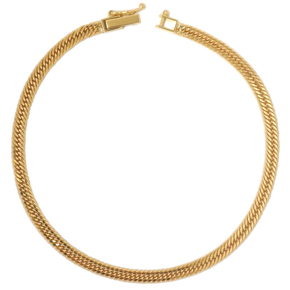 [APRE] K18 喜平 18cm 約5g トリプル 12面 造幣局検印あり K18YG レディース ブレスレット 十二面 18金 750 T12面