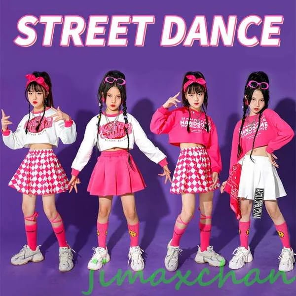 新生活 チアダンス 衣装 キッズ へそ出し トップス セットアップ 白 ヒップホップ 女の子 tシャツ チアダンス 韓国 ジャズダンス チアリーダー 子供 HIPHOP