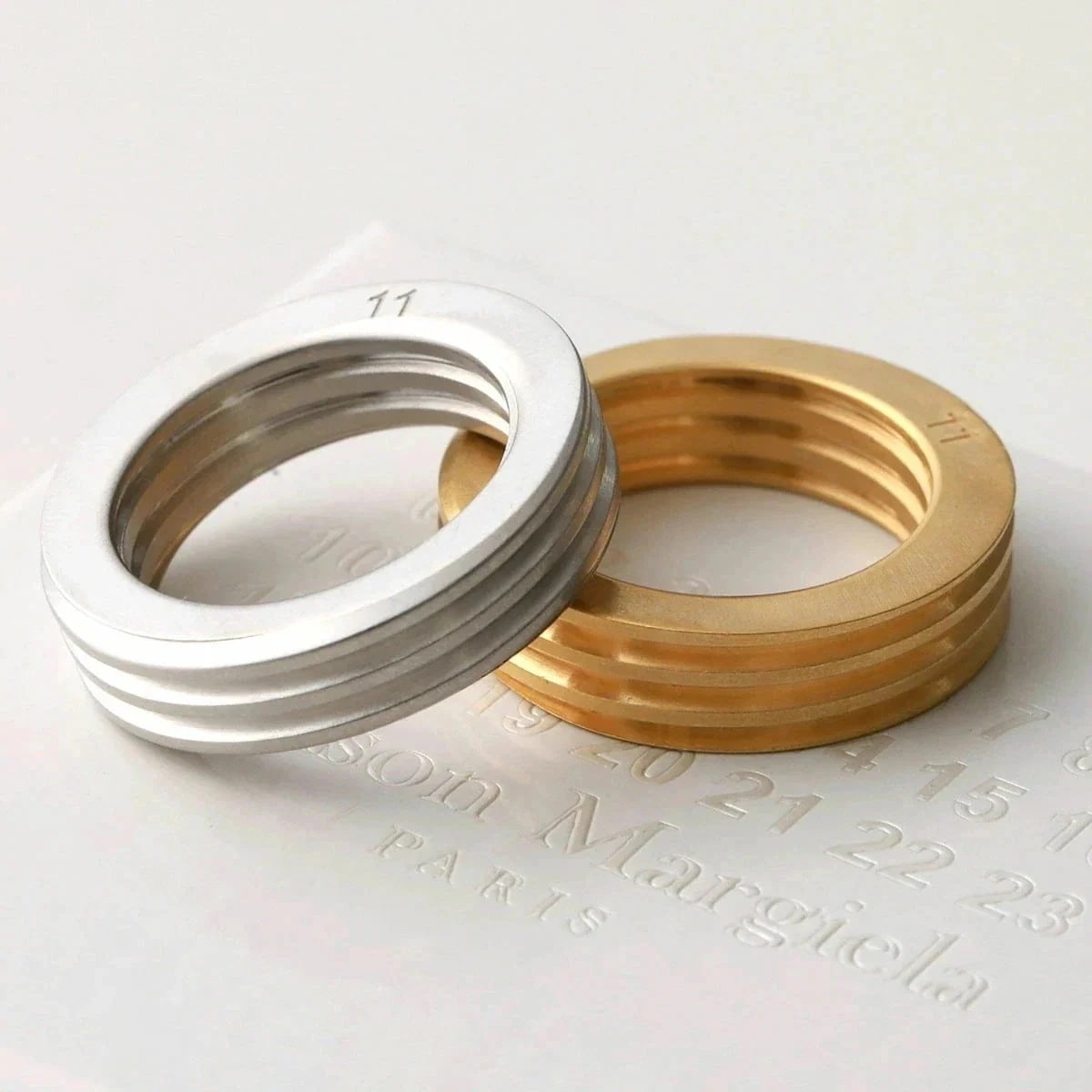 MAISON MARGIELA メゾンマルジェラ リング SM0UQ0021 SV0273 レディース ボルト ナット ブラス ナンバーロゴ 指輪 アクセサリー