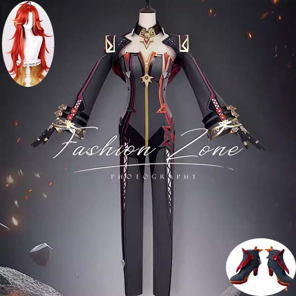 原神 げんしん 風 マーヴィカ 火神 コスプレ衣装 ウィッグ 靴 cosplay ハロウィン 演出服 変装