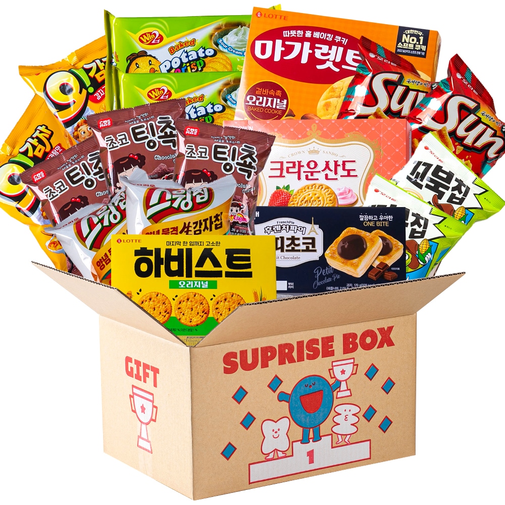 みんなでサプライズ お菓子ボックス 1号 大容量 おやつ 学校 学生 職場 オフィス 教会 記念 イベント