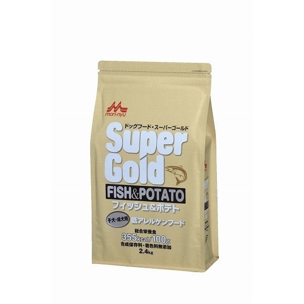 森乳サンワールド ドライフード フィッシュ＆ポテト 子犬/成犬用 低アレルゲンフード 2.4kg ドッグフード