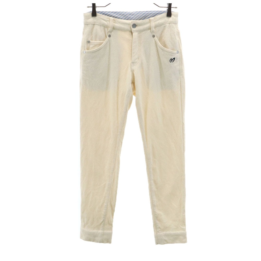 ウールブレンド ゴルフ ロングパンツ アイボリー系 レディース